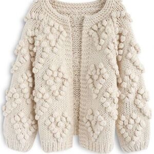 Chunky Knit Cream Sweater